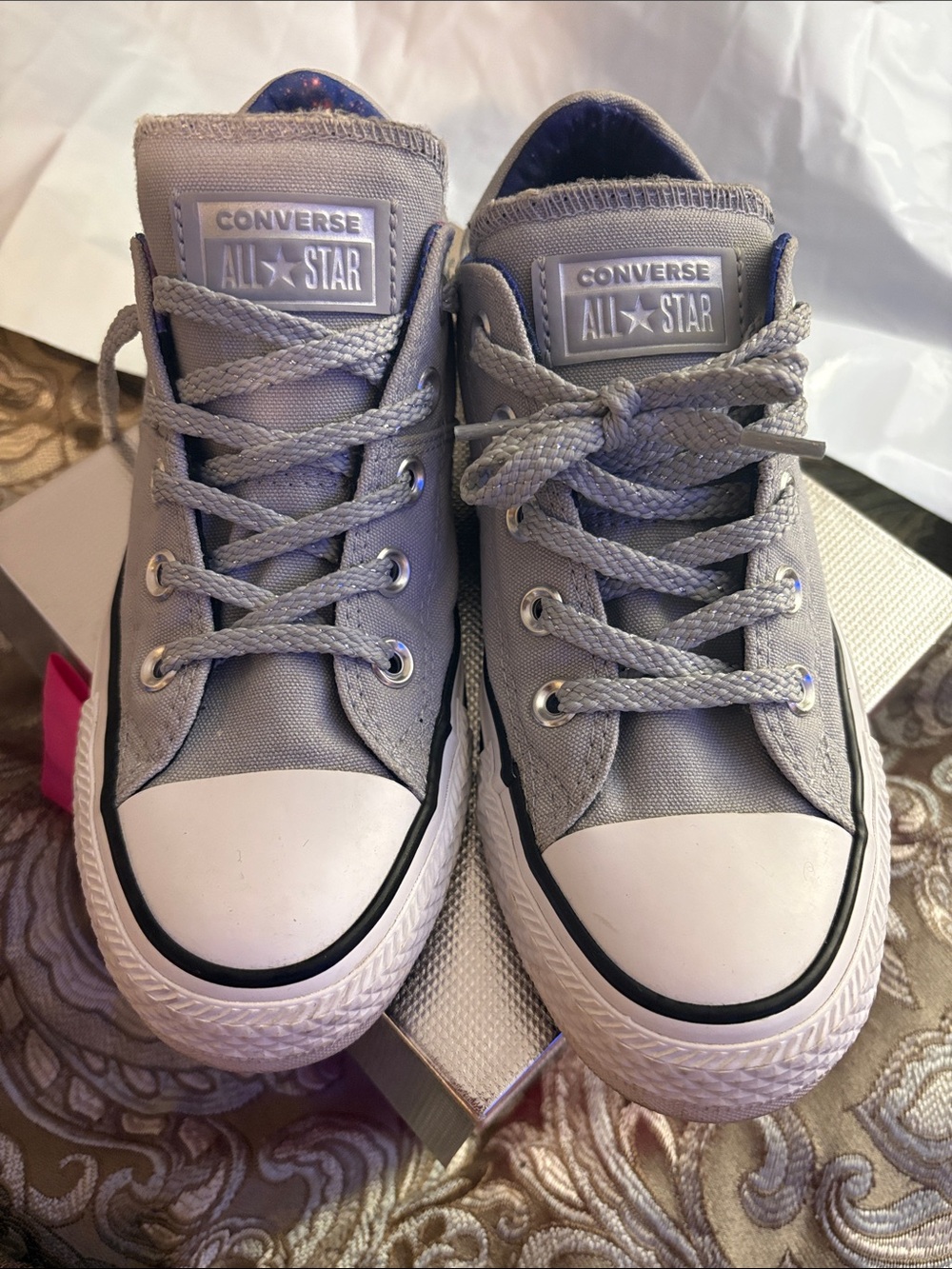Converse Kids All Star Low Top Sneakers - Light Gray